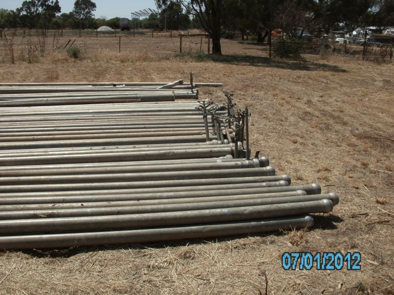 4" x 30ft Aluminium irrigation pipes Machinery